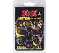 Perri's Leathers Ltd. - Motion Guitar Picks - AC/DC - Highway to Hell - Official Licensed Product - 6 Pack - MADE in CANADA.