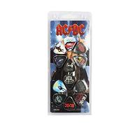 Perri's Leathers Ltd. - Plettro per Chitarra - Celluloide - AC/DC - Prodotto sotto Licenza Ufficiale - Motivi assortiti - Medio 0.71mm - Confezione di 12 - Per Chitarre Acustiche/ Elettriche / Bassi - Prodotto in Canada (LP12-ACDC1)