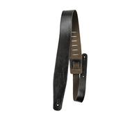Perri's Leathers Ltd. - The Africa Collection - Tracolla per Chitarra - Regolabile - Camoscio e pelle - Nero - Fabbricata in Canada (AFR25-6874)