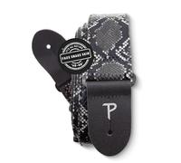 Perri's Leathers Ltd. - Tracolla per Chitarra - Finta Pelle di Serpente - Nero - Regolabile - Per Chitarre Acustiche/Elettriche/Bassi - Fabbricata in Canada (VGS-7555)