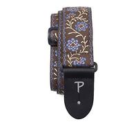 Perri's Leathers Ltd. - Tracolla per Chitarra - Nylon - Jacquard - Floreale - Lotus Blu - Regolabile - Per Chitarre Acustiche/Elettriche/Bassi - Fabbricata in Canada (TWS-7072)