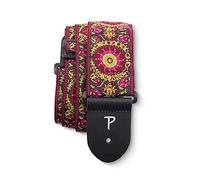 Perri's Leathers Ltd. - Tracolla per Chitarra - Nylon - Jacquard - Mandala - Burgandy - Regolabile - Per Chitarre Acustiche/Elettriche/Bassi - Fabbricata in Canada (TWS-7140)