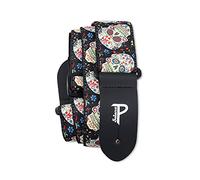 Perri's Leathers Ltd. - Tracolla per Chitarra - Nylon - Jacquard - The Hope Collection - Sugar Skulls - Regolabile - Per Chitarre Acustiche/Elettriche/Bassi - Fabbricata in Canada (TWS-6802)