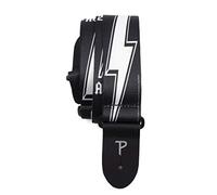 Perri's Leathers Ltd. - Tracolla per chitarra - Poliestere - AC/DC - Regolabile - Per Chitarre Acustiche/Elettriche/Bassi - Fabbricata in Canada (PLLPCPDC)