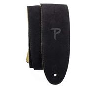 Perri's Leathers Ltd. - Tracolla per Chitarra - Regolabile - Imbottitura in Pelle di Pecora - Nero - Per Chitarre Acustiche/Elettriche/Bassi - Fabbricata in Canada (BBS-202)