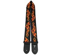 Perri's Leathers TWS-6545 2" Wide Jacquard Ribbon Sewn-On Tubular webbing with Leather ends