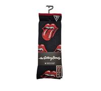 PERRI'S SOCKS Calzini unisex The Rolling Stones Allover Distressed, nero, 10, Nero, 10