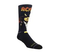 PERRI'S SOCKS- Special Edition Series, 1 Dye Sublimination Socks, AC/DC, Officially Licensed Rock Band Socks, Cushioned Novelty Socks for Men and Women- Large - ACA304-001-O