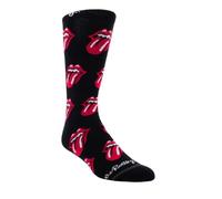 PERRI'S SOCKS The Rolling Stones Allover Red Tongues Crew Socks Calzini, Nero, 28 EU Unisex-Adulto