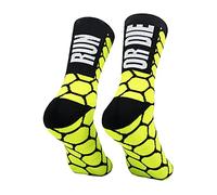 PERRO LOCO CLOTHES Calzini da Corsa compressivi di Colori. (IT, Numero, 40, 42, Regular, Regular, Giallo)