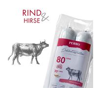 PERRO Rotolo Delicato No.2 Manzo + Miglio - Salsiccia per cani a prote