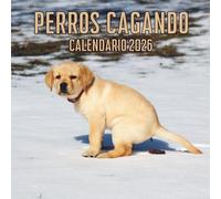 Perros Cagando calendario 2026: planificador mensual anual, regalos divertidos para amantes de los perros para hombres y mujeres