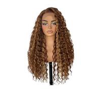 Perruque Lace Front Wig pour femmes, cheveux longs bouclés, couleur piano, avec reflets ondulés et dégradés Palo Attaccapanni (G, One Size)