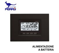 CRONOTERMOSTATO INCASSO UNIVERSALE NEXT A MENU' 3V BATTERIE - PERRY ELECTRIC 1CR