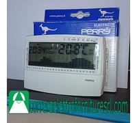 Perry 1CRCR017BG cronotermostato digitale giornaliero da parete batterie bianco