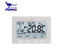 Perry 1CRCR028B - Cronotermostato digitale a parete serie NEXT a batteria colore