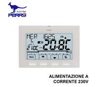 Perry 1CRCR029B - Cronotermostato digitale a parete serie NEXT a corrente 230V c