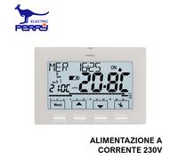 Perry 1CRCR029B - Cronotermostato digitale a parete serie NEXT a corrente 230V c
