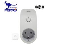 Perry 1IO0057WFD - Interruttore orario, presa spina Wi-Fi con attacco schuko