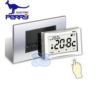 Perry 1TITE542 - Termostato digitale 3V da incasso touch screen MOON SOFT TOUCH