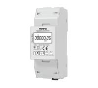 PERRY Contatore di energia monofase digitale 2 DIN certificato MID con uscita Mo