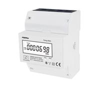 PERRY Contatore di energia trifase 100A con display digitale multifunzione 4 DIN