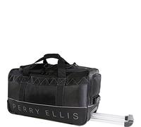 Perry Ellis 24" Lightweight Rolling Duffel Bag-A324, Sacca da Viaggio Uomo, Nero/Grigio, Einheitsgröße