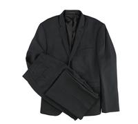 Perry Ellis Completo Extra Slim-Fit Nero 48 Regolare / 43W x Non Rifinito
