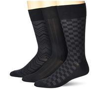 Perry Ellis mens Portfolio microfibra lusso calzini - nero - taglia unica