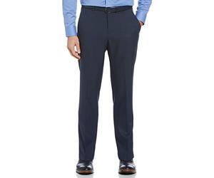 Perry Ellis, Portfolio Performance - Pantaloni da Uomo, Taglio Moderno, Non Si stirano, Elasticizzati, Taglio Frontale Piatto (Taglie 44-56), Indigo dell'umore., 33W x 30L