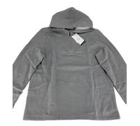 Perry Ellis Portfolio Uomo Felpa Knit Con Zip 1/4, Acciaio Melange, Grande