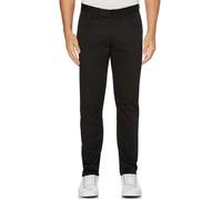 Perry Ellis Slim Solido Elasticizzato, Gamba Dritta Raso Pantalone, Nero 34LX30W