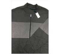 Perry Ellis Uomo Big Misto Cotone Cerniera Intera Jacquard Bomber, Grigio 3XLT