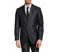 Perry Ellis Uomo Carbone Twill Slim Fit Stretch Two-Button Suit Giacca Nuova