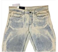 Perry Ellis Uomo, Elasticizzato Slim Fit Denim Scambiato Pantalone, Luce Indaco,