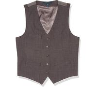 Perry Ellis Uomo Slim Elasticizzato Sharkskin Suit Gilet, Carbone, Taglia Media