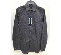 Perry Ellis Uomo, Standard Bold Diagonali Geo Stampa Camicia, Vino, 2XLT