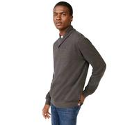 Perry Ellis Uomo Tall Solid Heather Pullover Shawl, Nero, 4X Big.
