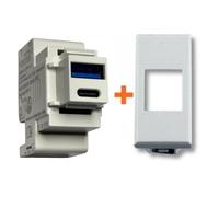 Perry presa caricatore USB C 3A compatibile Ave Domus bianco - 1MCUSB002B
