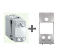 Perry sensore movimento luce compatibile Bticino Axolute grigio chiaro argento