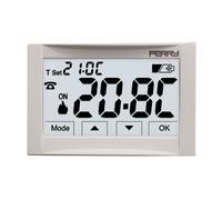 PERRY Termostato digitale ad incasso 3V serie “MOON” TOUCH SCREEN - 1TITE542