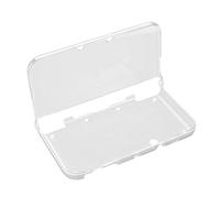 Persdico Custodia rigida in plastica rigida leggera in plastica trasparente con rivestimento in pelle rigida per giochi e console Nintendo New 3DS XL