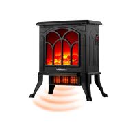 Persefone Caminetto Elettrico da Terra con Effetto fiamma e legna 750W / 1500W con controllo termostatico della temperatura e funzione di riscaldamento rapido