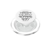Perseguire la rettitudine e l'amore versetto biblico cristiano PopSockets PopGrip per MagSafe