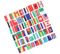 PERSELOSO 1 Set Decorativo Bandiere Poliestere Ghirlanda Bandiere Internazionali per Eventi e Decorazioni Bar e Piazze Facile da Appendere e Resistente Sbiadimento