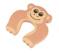 PERSELOSO 10pezzi Fermaporta Antischiacciamento Per Ragazzo Ragazza Ragazza in Eva Resistente Da Pizzichi Facile Da Installare e Rimuovere Scimmia Marrone