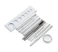 PERSELOSO 11 Pezzi Kit Attrezzi per Installazione Bottoni Pressione in Pelle Set Completo Rivetti e Punzoni per Abbigliamento Borse Cinture Cappelli e Riparazioni Te