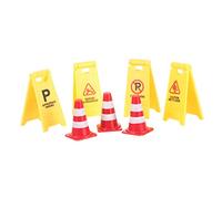 PERSELOSO 1set Cartelli Stradali e Coni da Traffico per Ragazzo Ragazza Giocattoli Educativi per Imparare Le Regole della Strada Accessori per Gioco di Pretend Play per Scuole e Feste Tema