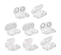 PERSELOSO 1set Contenitori Per Lenti Portatili Scatola Trasparente e Sigillata Per Degli Occhiali Pratico e Elegante Per Viaggi e Uso Quotidiano