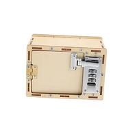 PERSELOSO 1Set Educativo Legno Cassa Del Codice da Te per Sviluppo delle Abilità Pratiche e Logiche Puzzle per Materiale Naturale e Sicuro